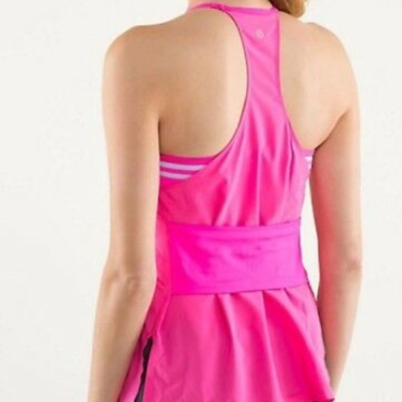 Lululemon Sz 4 Raspberry Glo Amped Tank Top Sz 4 - Picture 5 of 6